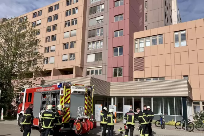 Zum Zeitpunkt des Brandes, befanden sich keine Patienten im Zimmer des Pirmasenser Krankenhauses.